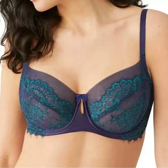 NWT Wacoal 855323 Center Stage Underwire Bra 32DD Full Coverage Lace - Picture 12 of 12